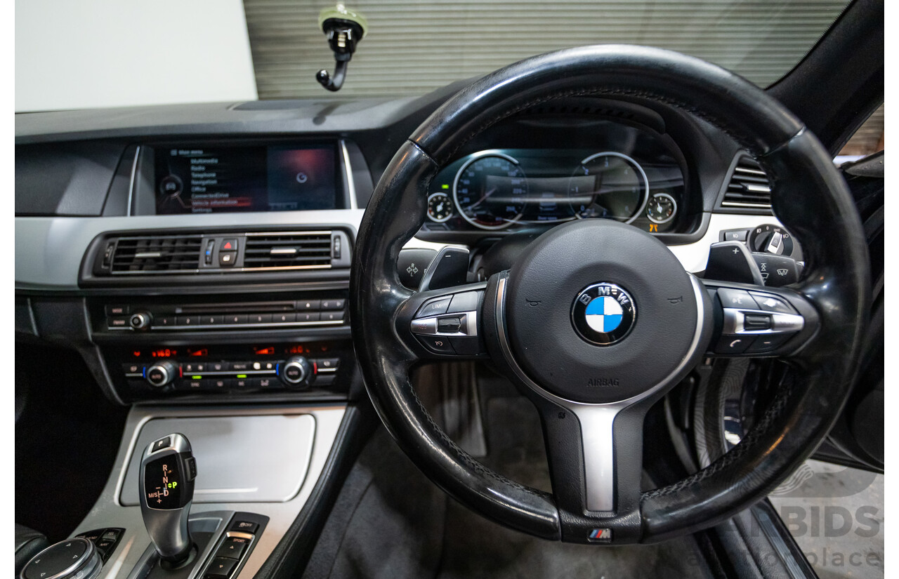 11/2015 BMW 520d M-sport F10 MY15 4D Sedan Carbon Black Turbo Diesel 2.0L