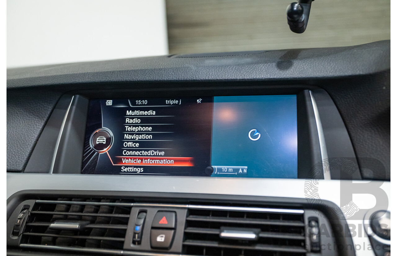 11/2015 BMW 520d M-sport F10 MY15 4D Sedan Carbon Black Turbo Diesel 2.0L