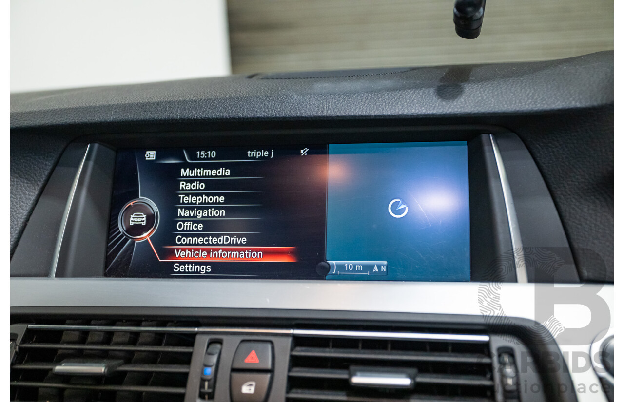 11/2015 BMW 520d M-sport F10 MY15 4D Sedan Carbon Black Turbo Diesel 2.0L