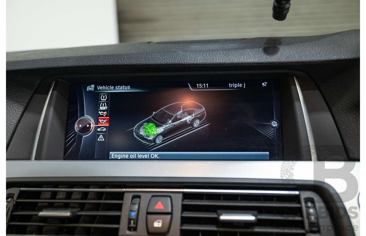 11/2015 BMW 520d M-sport F10 MY15 4D Sedan Carbon Black Turbo Diesel 2.0L