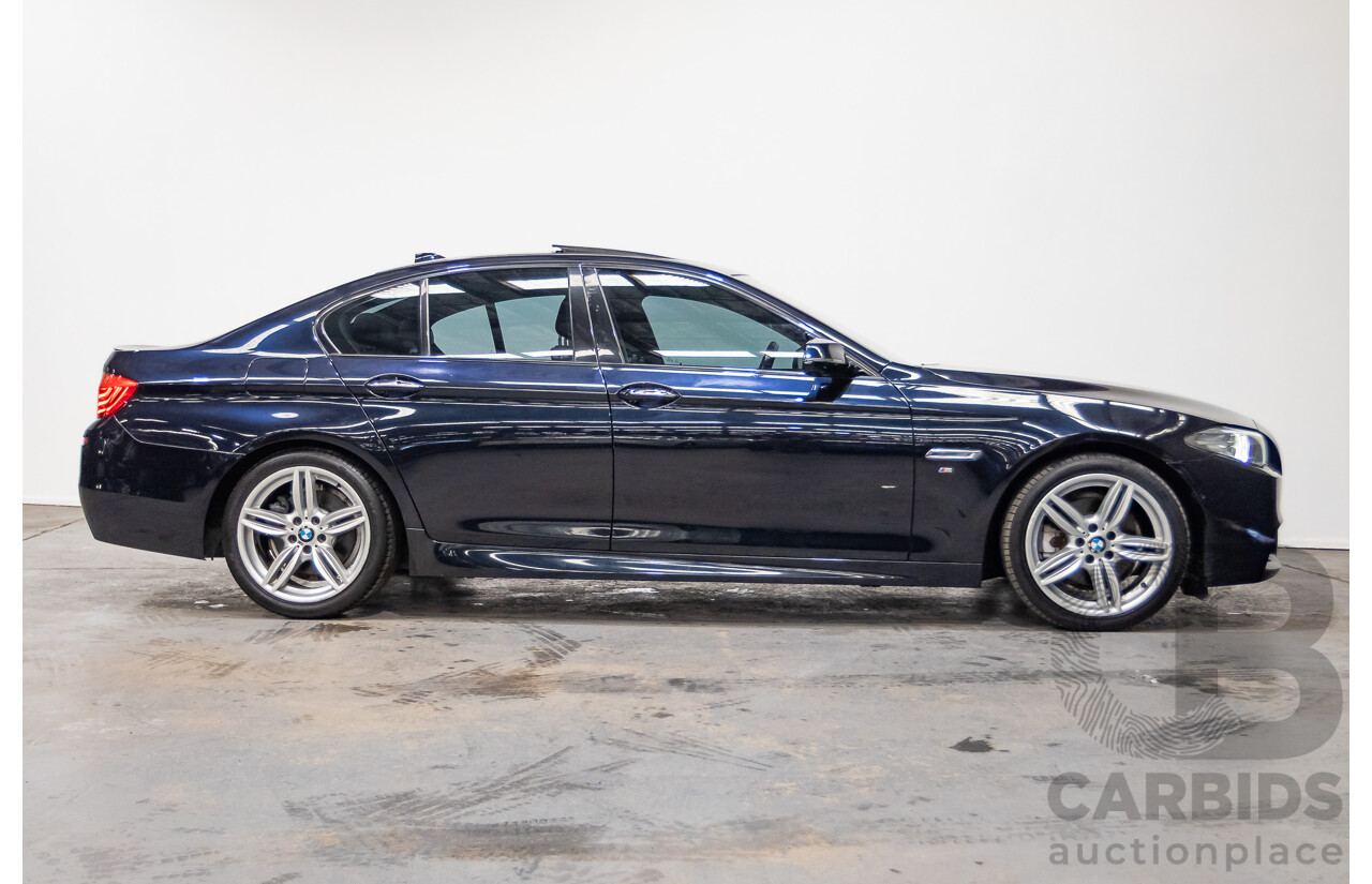 11/2015 BMW 520d M-sport F10 MY15 4D Sedan Carbon Black Turbo Diesel 2.0L