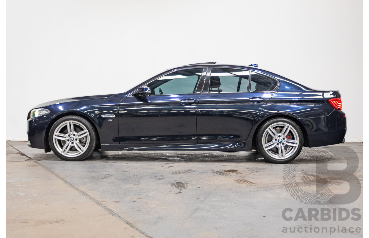 11/2015 BMW 520d M-sport F10 MY15 4D Sedan Carbon Black Turbo Diesel 2.0L