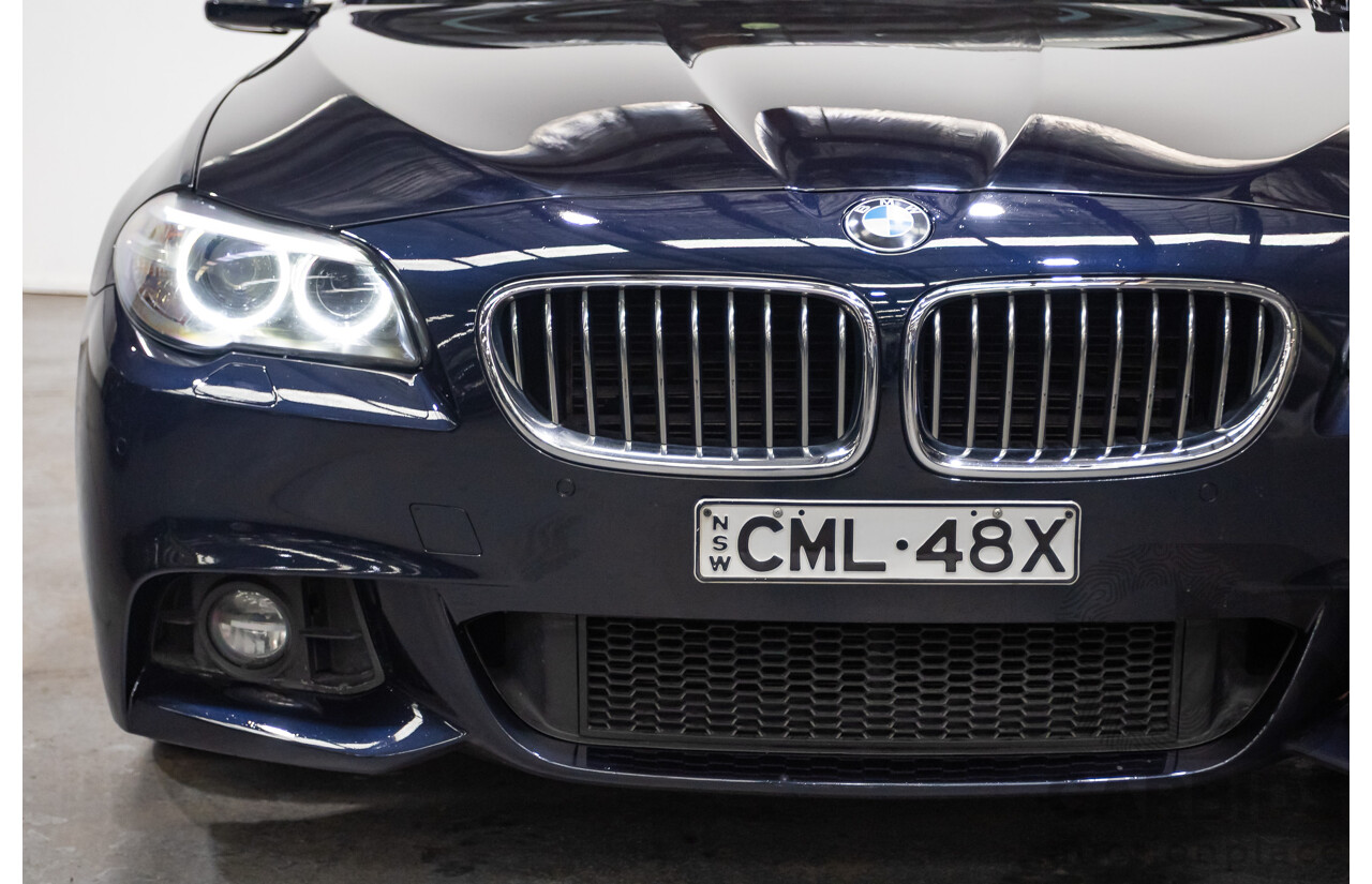 11/2015 BMW 520d M-sport F10 MY15 4D Sedan Carbon Black Turbo Diesel 2.0L