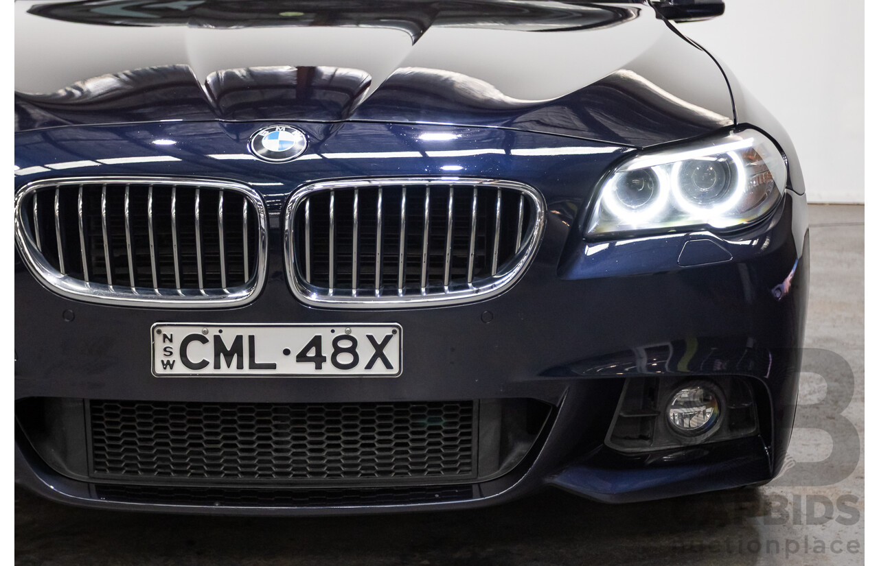 11/2015 BMW 520d M-sport F10 MY15 4D Sedan Carbon Black Turbo Diesel 2.0L