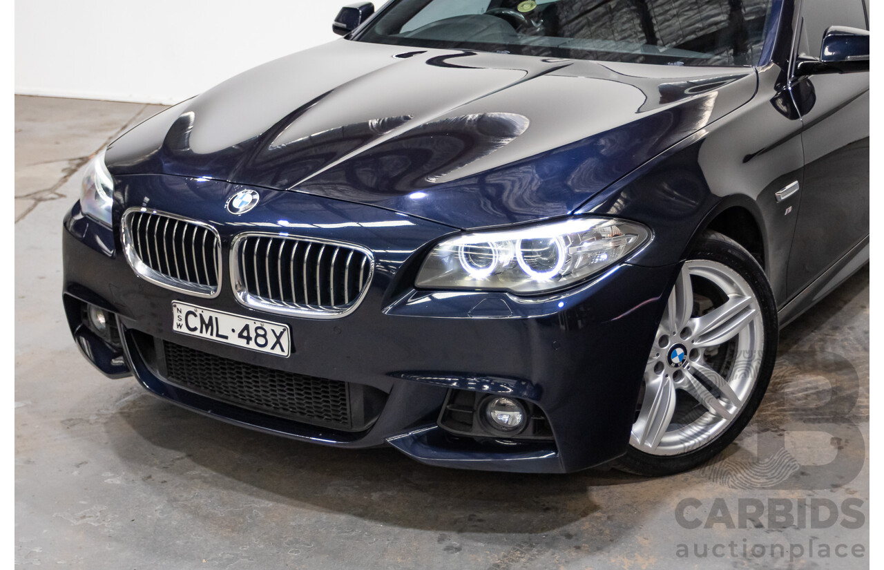 11/2015 BMW 520d M-sport F10 MY15 4D Sedan Carbon Black Turbo Diesel 2.0L