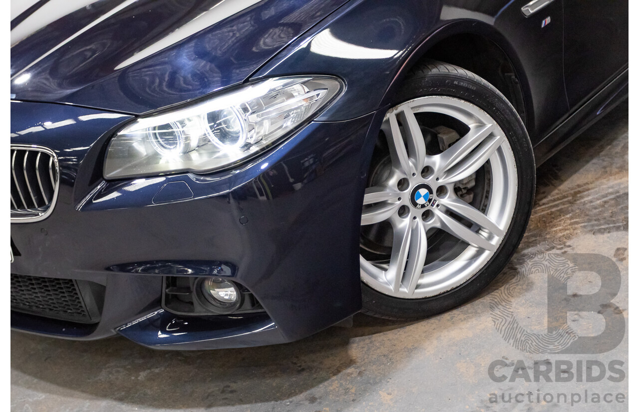 11/2015 BMW 520d M-sport F10 MY15 4D Sedan Carbon Black Turbo Diesel 2.0L