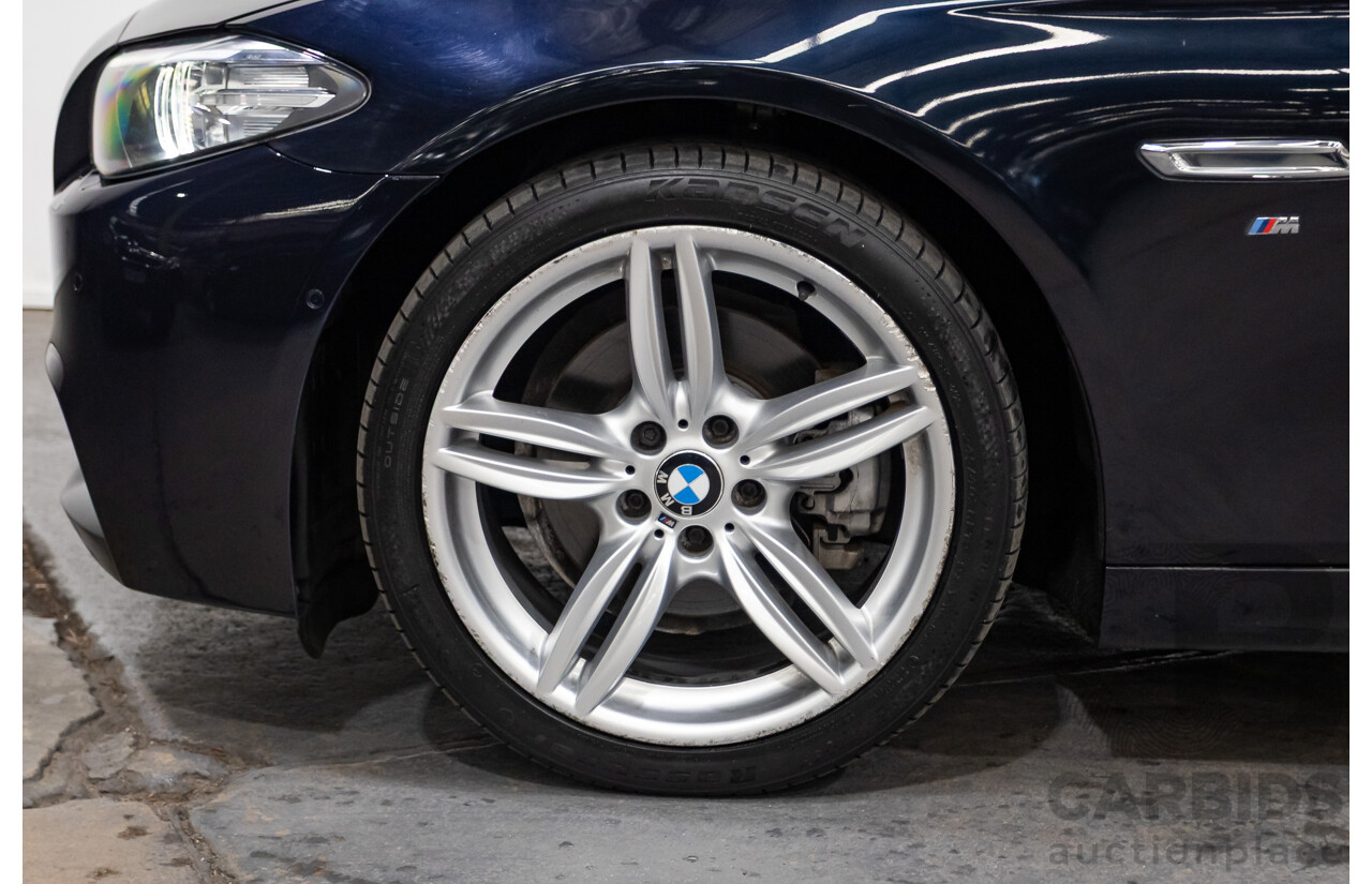 11/2015 BMW 520d M-sport F10 MY15 4D Sedan Carbon Black Turbo Diesel 2.0L