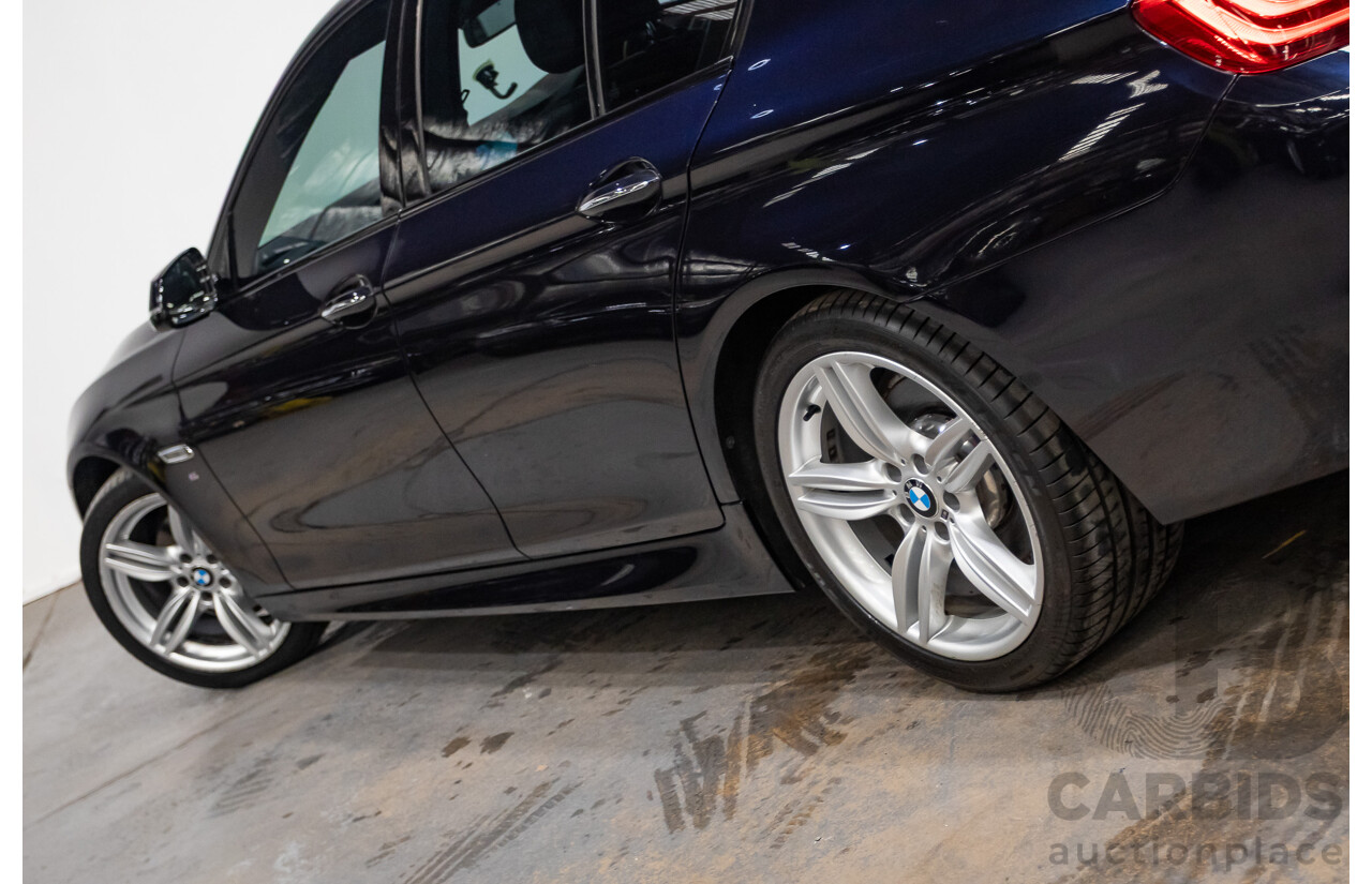 11/2015 BMW 520d M-sport F10 MY15 4D Sedan Carbon Black Turbo Diesel 2.0L