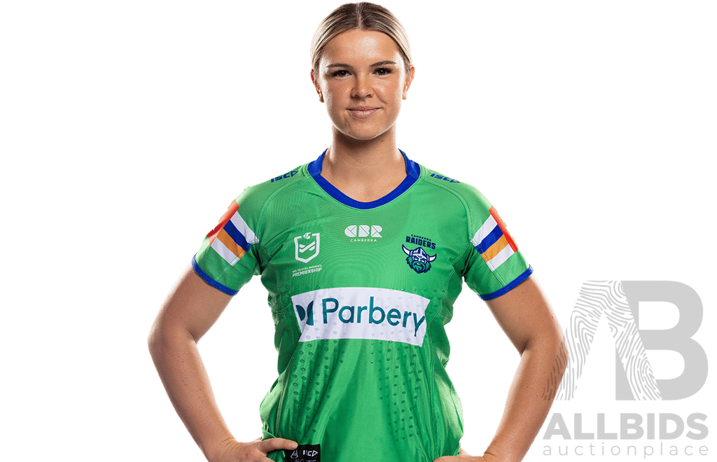 16. Jordyn Preston - Match Worn and Signed Canberra Raiders NRLW 2025 Indigenous Jersey - Proceeds towards Sisters in Spirit Aboriginal Corporation