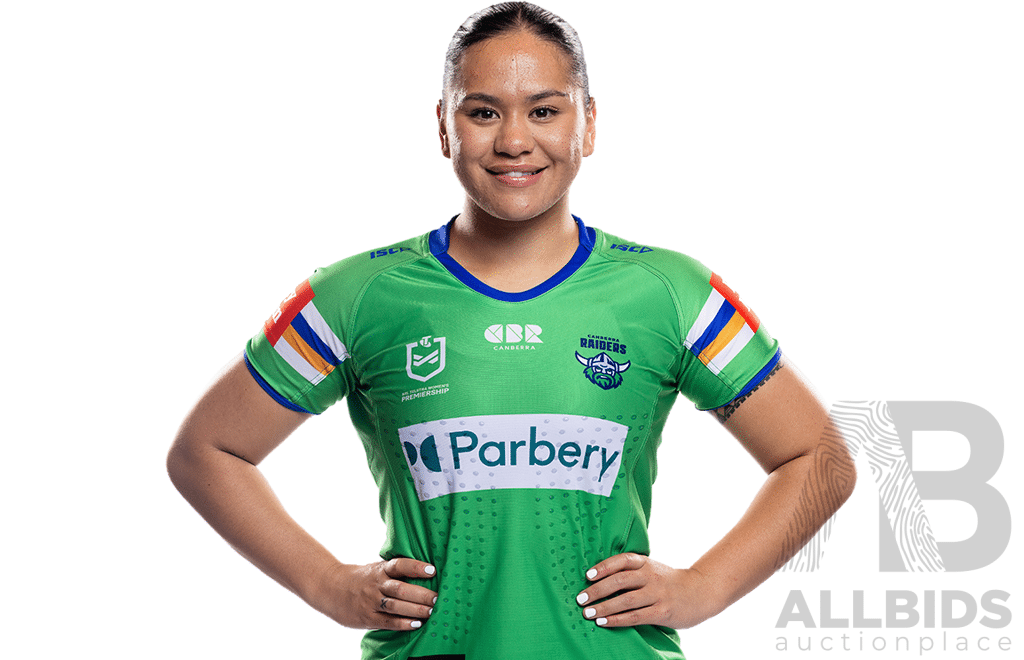 2. Mackenzie Wiki - Match Worn and Signed Canberra Raiders NRLW 2025 Indigenous Jersey - Proceeds towards Sisters in Spirit Aboriginal Corporation