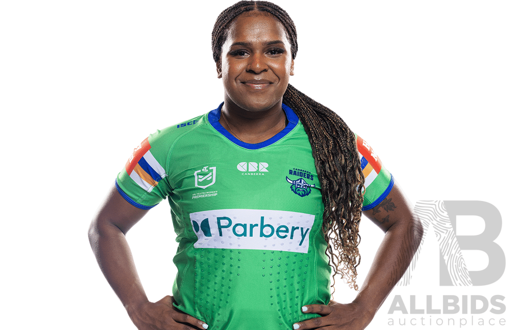 5. Relna Wuruki-Hosea - Match Worn and Signed Canberra Raiders NRLW 2025 Indigenous Jersey - Proceeds towards Sisters in Spirit Aboriginal Corporation