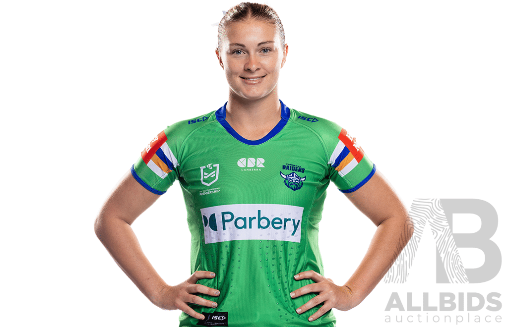 8. Chloe Saunders - Match Worn and Signed Canberra Raiders NRLW 2025 Indigenous Jersey - Proceeds towards Sisters in Spirit Aboriginal Corporation