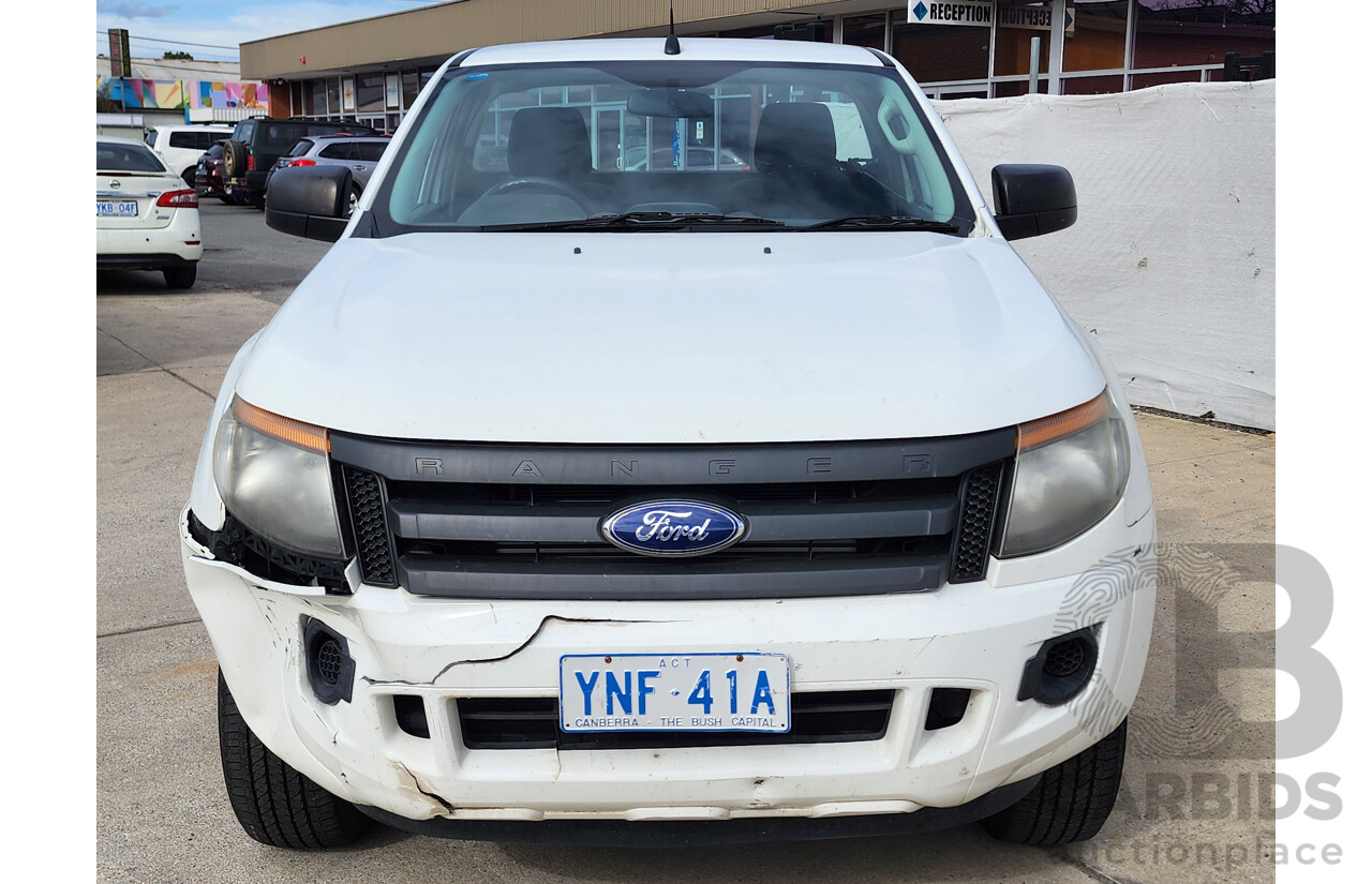 3/2014 Ford Ranger XL 2.2 Hi-Rider (4x2) PX C/Chas White 2.2L