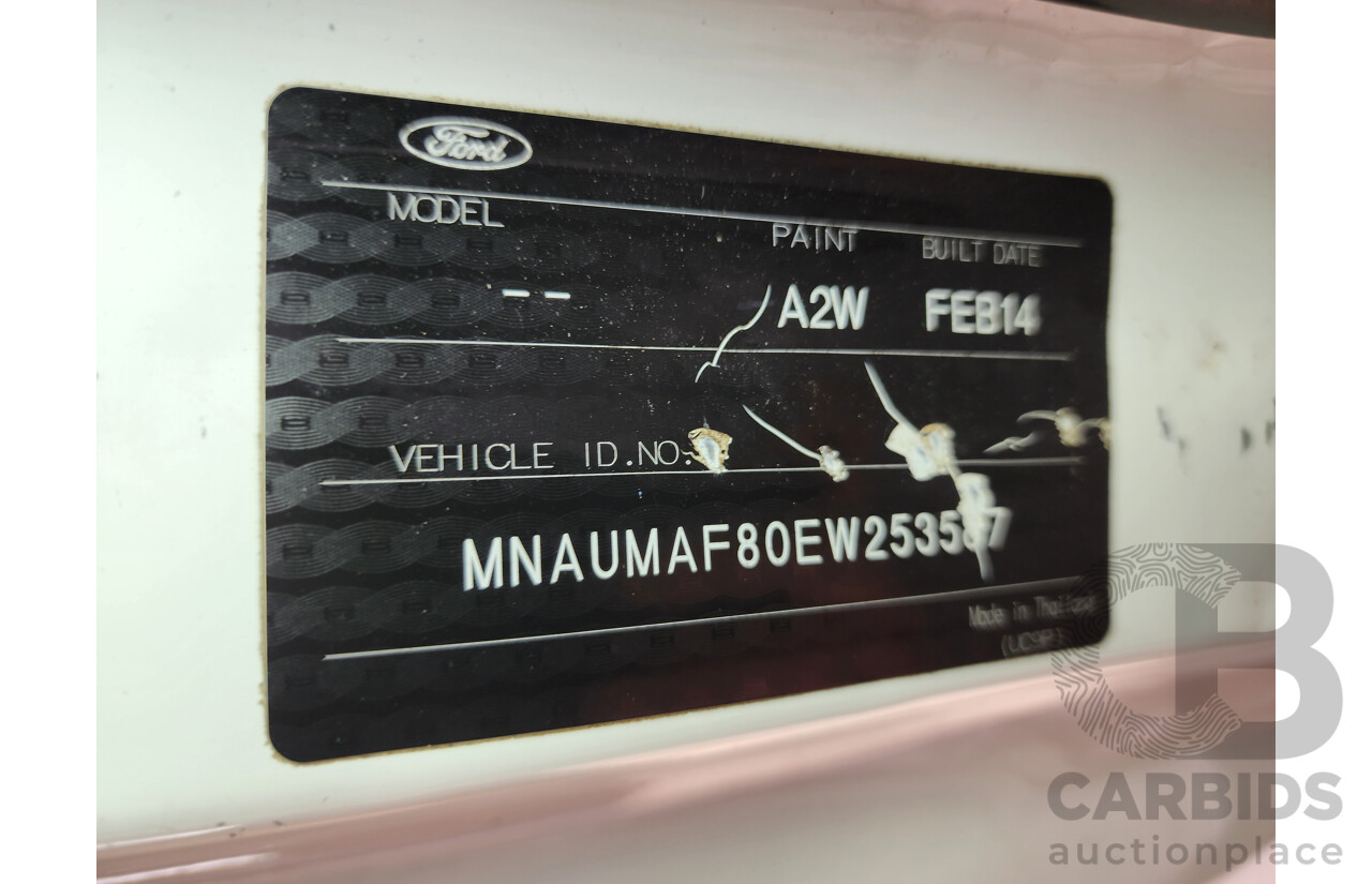 3/2014 Ford Ranger XL 2.2 Hi-Rider (4x2) PX C/Chas White 2.2L