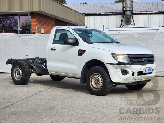 3/2014 Ford Ranger XL 2.2 Hi-Rider (4x2) PX C/Chas White 2.2L