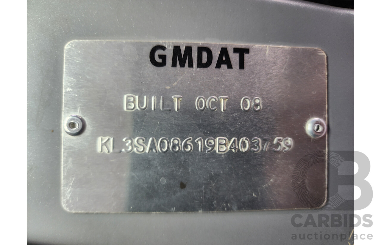 11/2008 Holden Barina  TK MY09 3d Hatchback Grey 1.6L