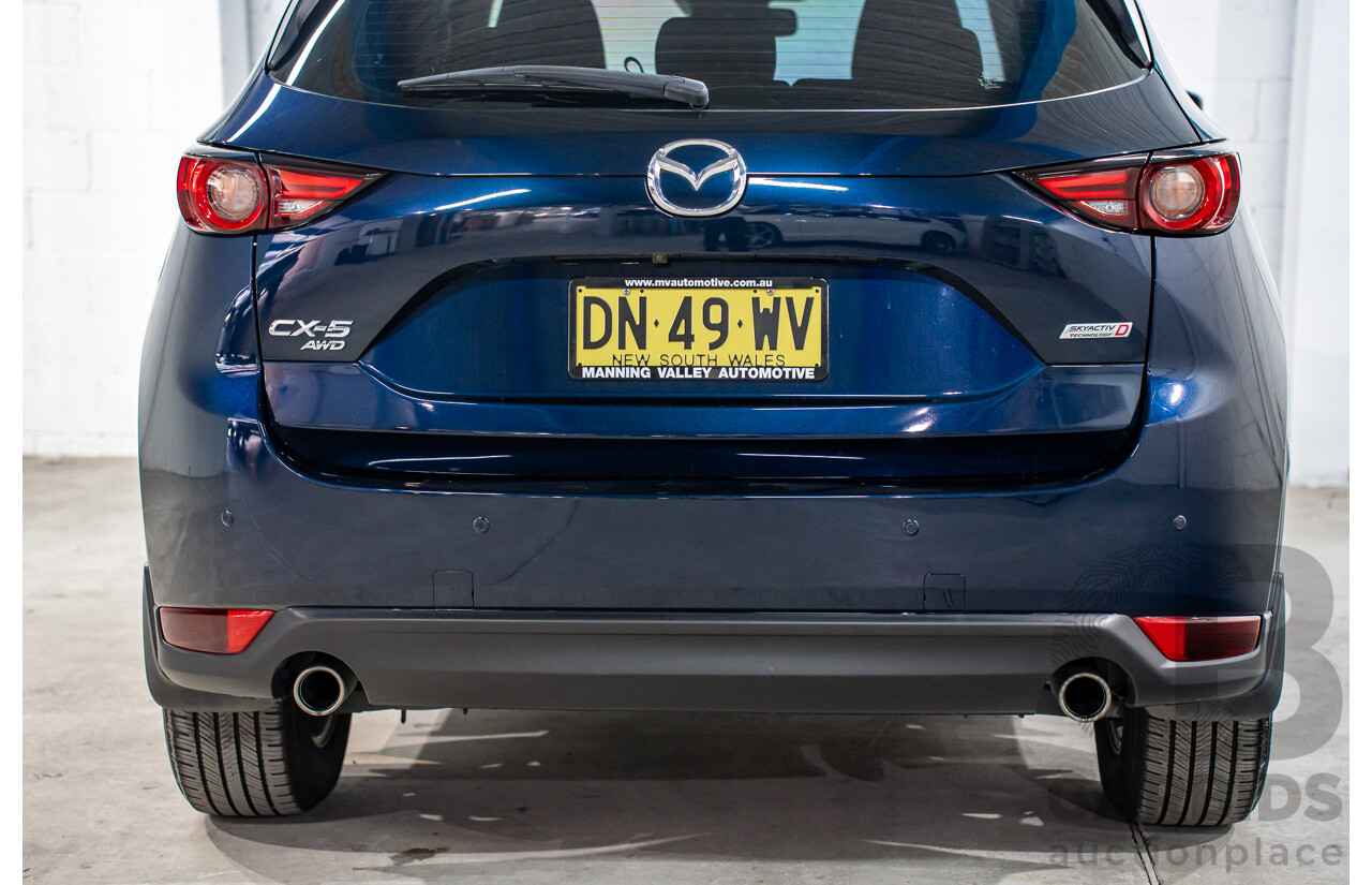 11/2019 Mazda CX-5 Touring (AWD) MY19 KF Series 2 4d Wagon Deep Crystal Blue Metallic Turbo Diesel 2.2L