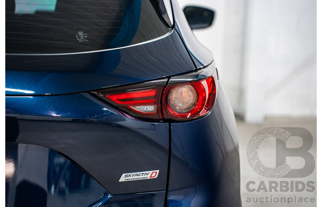 11/2019 Mazda CX-5 Touring (AWD) MY19 KF Series 2 4d Wagon Deep Crystal Blue Metallic Turbo Diesel 2.2L