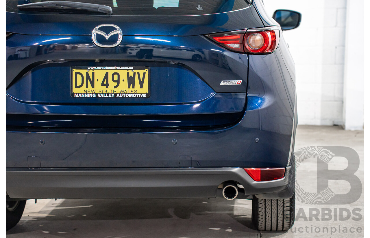 11/2019 Mazda CX-5 Touring (AWD) MY19 KF Series 2 4d Wagon Deep Crystal Blue Metallic Turbo Diesel 2.2L