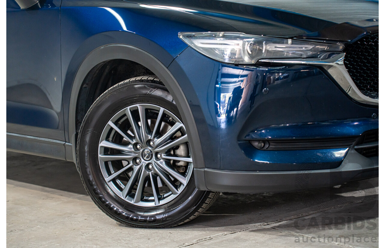 11/2019 Mazda CX-5 Touring (AWD) MY19 KF Series 2 4d Wagon Deep Crystal Blue Metallic Turbo Diesel 2.2L
