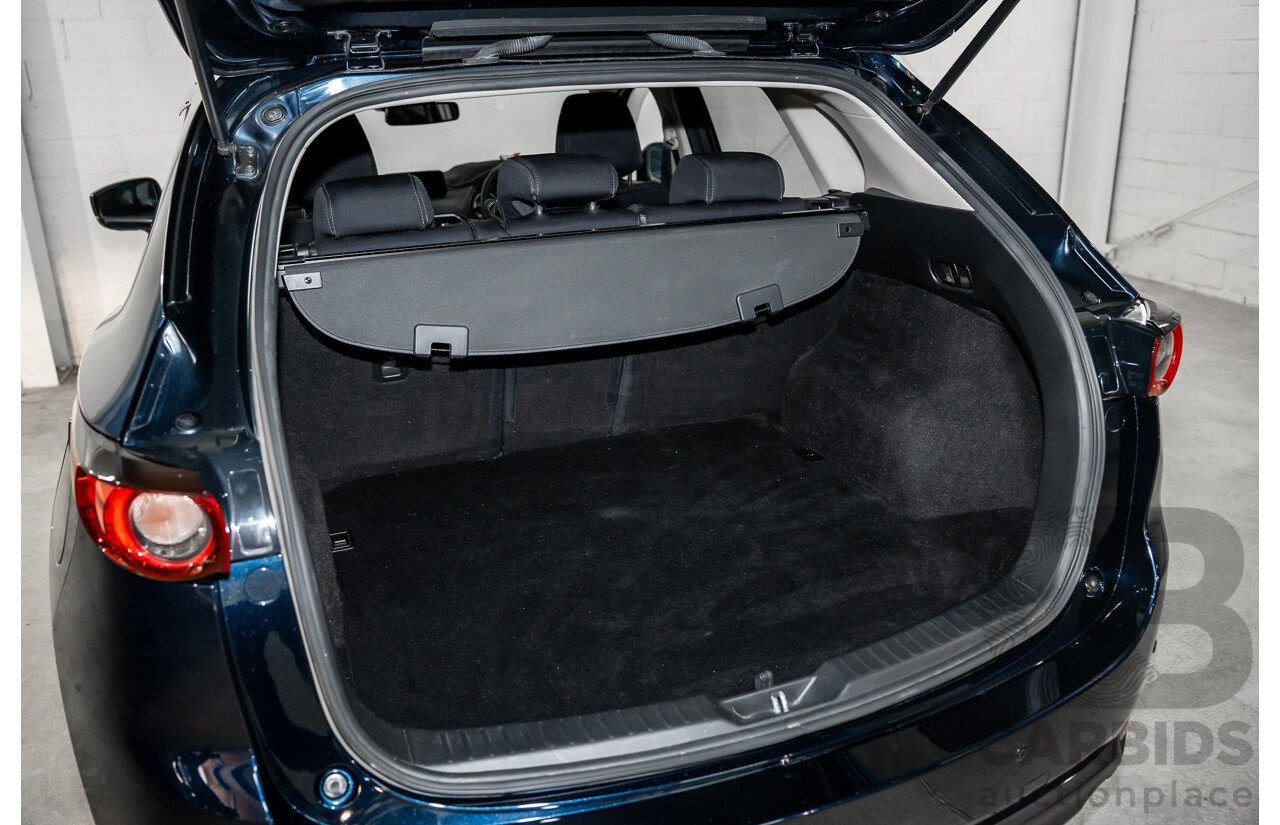 11/2019 Mazda CX-5 Touring (AWD) MY19 KF Series 2 4d Wagon Deep Crystal Blue Metallic Turbo Diesel 2.2L