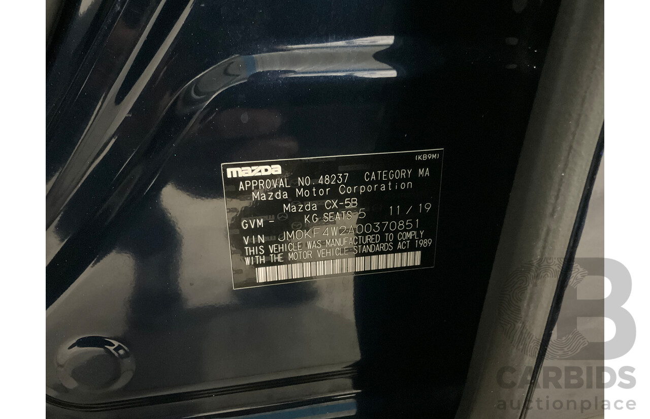 11/2019 Mazda CX-5 Touring (AWD) MY19 KF Series 2 4d Wagon Deep Crystal Blue Metallic Turbo Diesel 2.2L