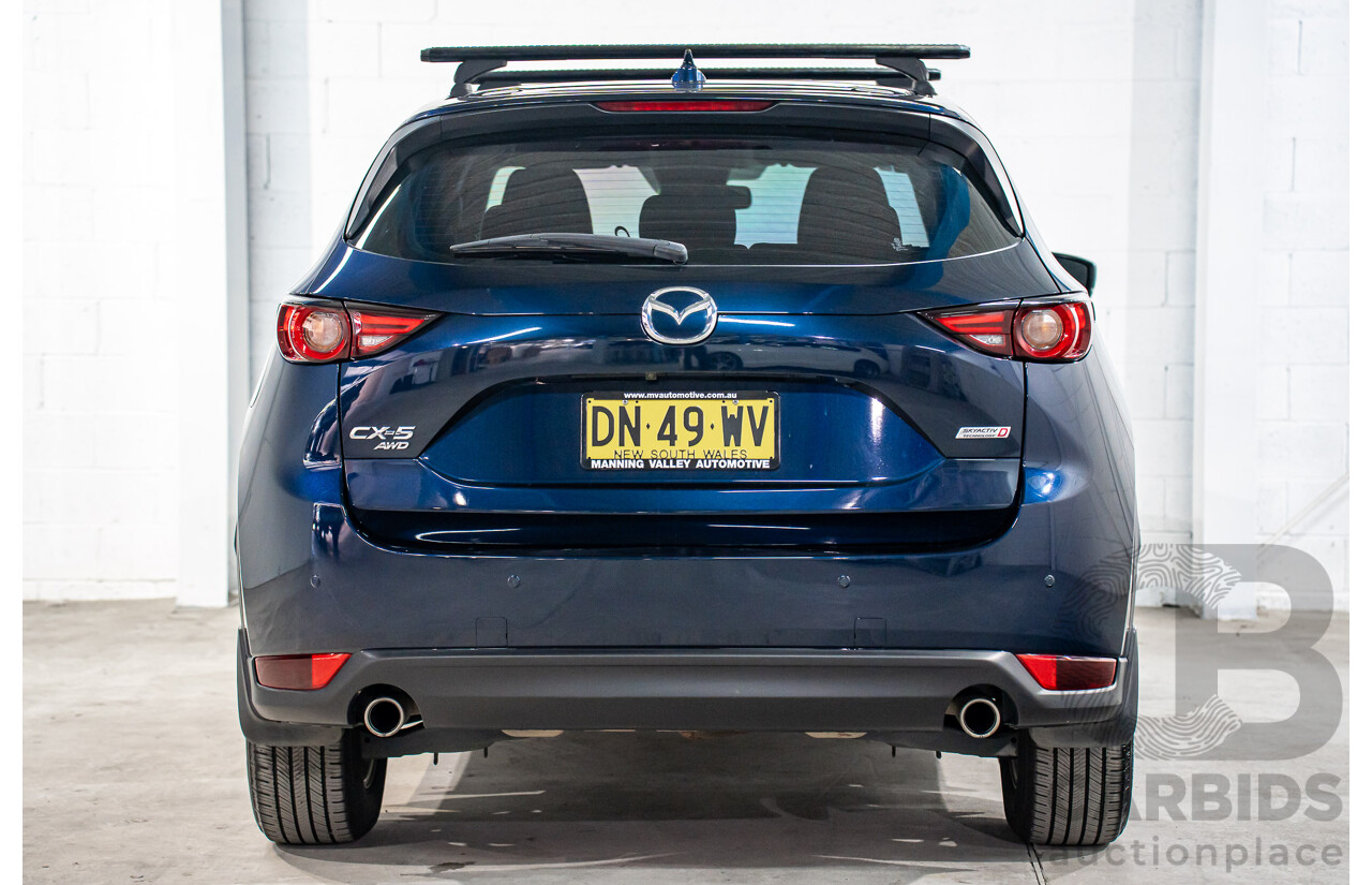 11/2019 Mazda CX-5 Touring (AWD) MY19 KF Series 2 4d Wagon Deep Crystal Blue Metallic Turbo Diesel 2.2L