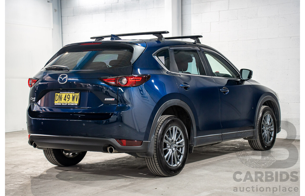 11/2019 Mazda CX-5 Touring (AWD) MY19 KF Series 2 4d Wagon Deep Crystal Blue Metallic Turbo Diesel 2.2L