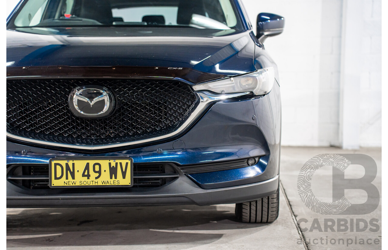 11/2019 Mazda CX-5 Touring (AWD) MY19 KF Series 2 4d Wagon Deep Crystal Blue Metallic Turbo Diesel 2.2L