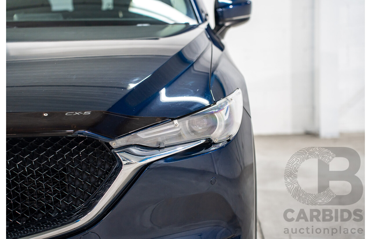 11/2019 Mazda CX-5 Touring (AWD) MY19 KF Series 2 4d Wagon Deep Crystal Blue Metallic Turbo Diesel 2.2L