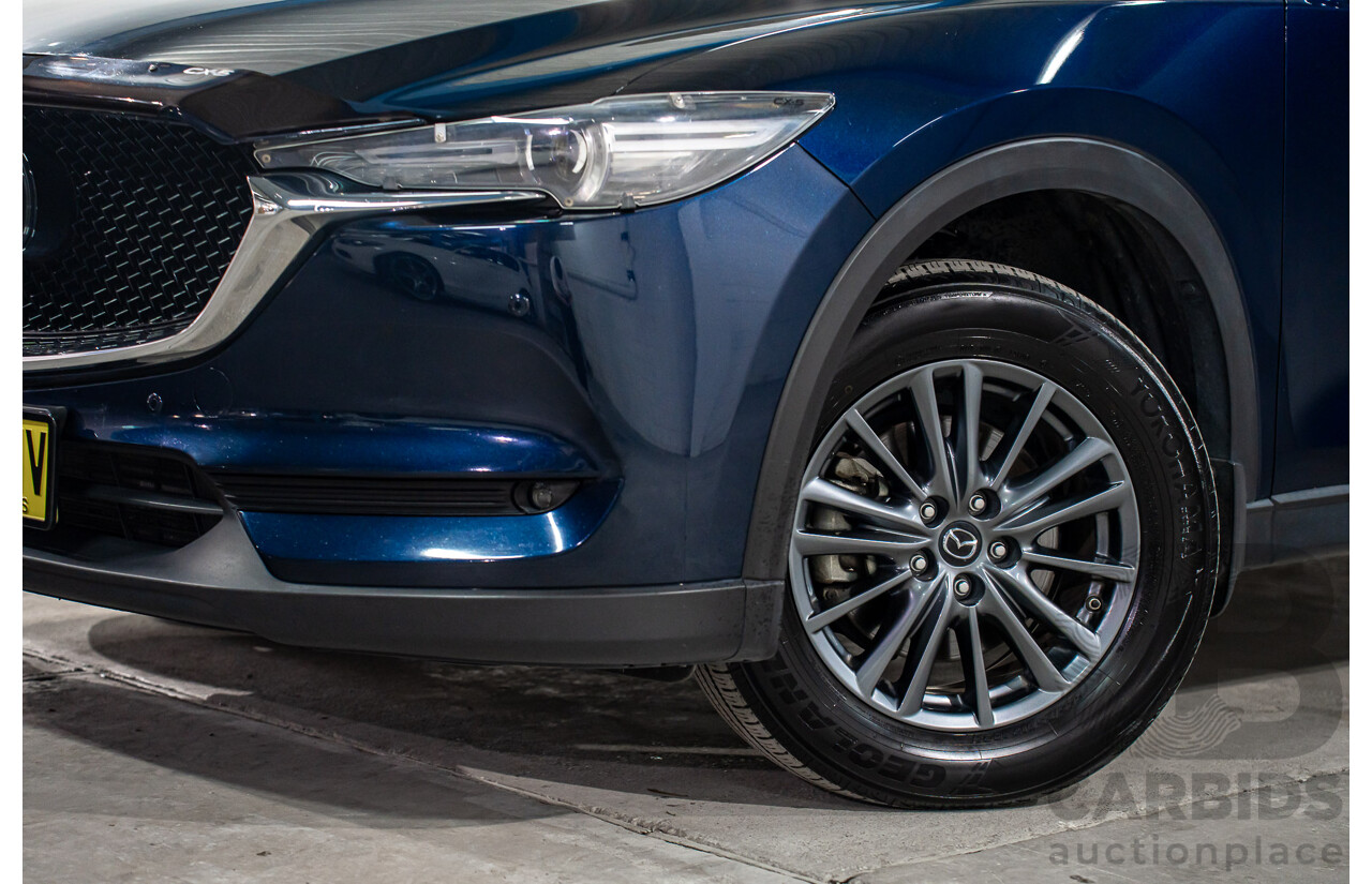 11/2019 Mazda CX-5 Touring (AWD) MY19 KF Series 2 4d Wagon Deep Crystal Blue Metallic Turbo Diesel 2.2L