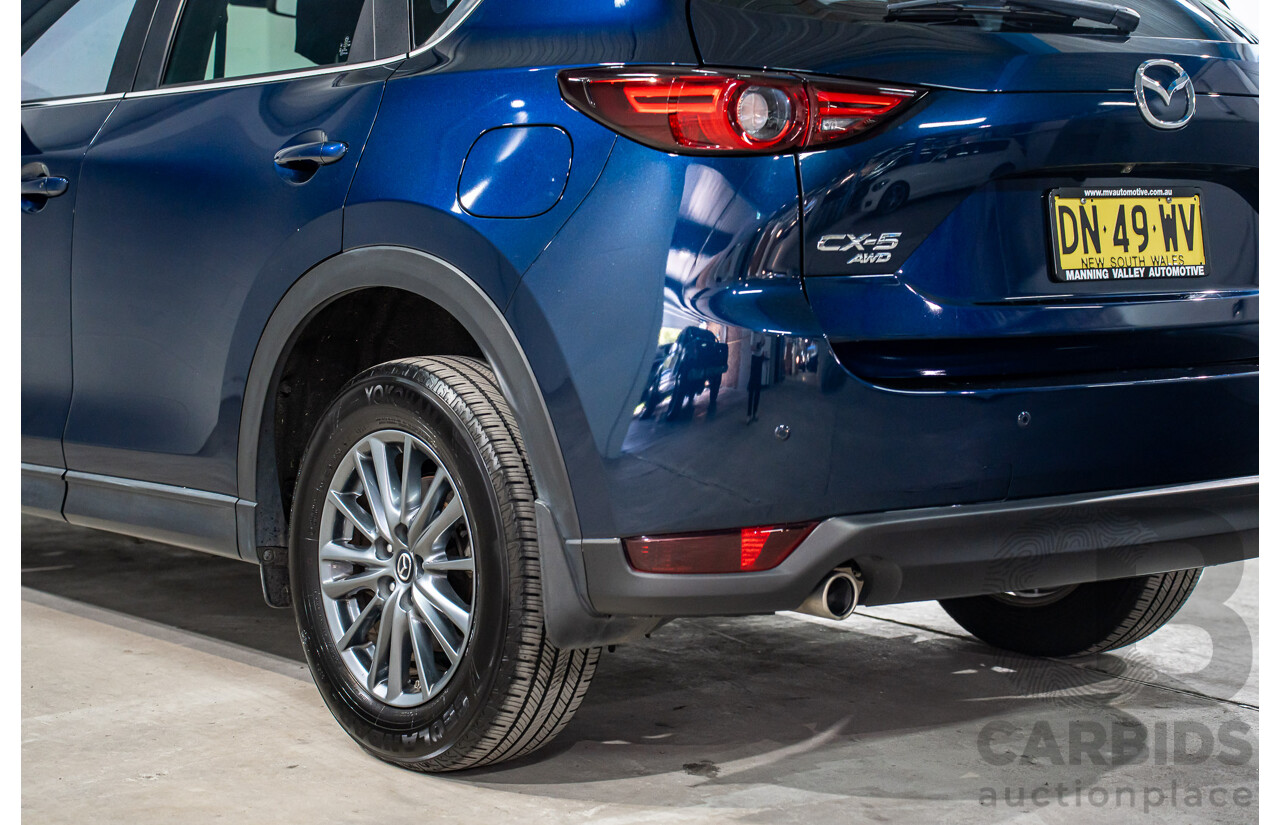 11/2019 Mazda CX-5 Touring (AWD) MY19 KF Series 2 4d Wagon Deep Crystal Blue Metallic Turbo Diesel 2.2L