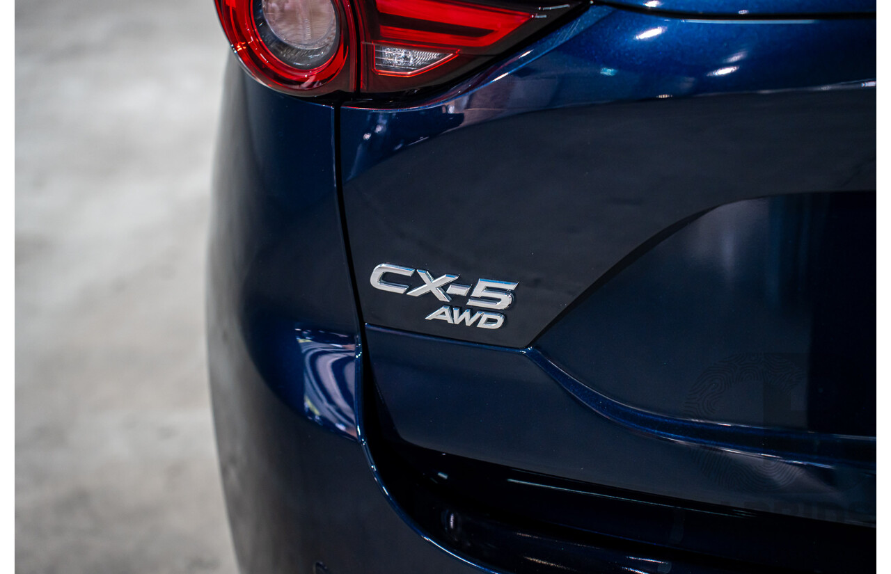 11/2019 Mazda CX-5 Touring (AWD) MY19 KF Series 2 4d Wagon Deep Crystal Blue Metallic Turbo Diesel 2.2L