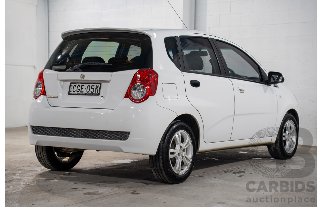11/2011 Holden Barina TK MY11 5d Hatchback Olympic White 1.6L