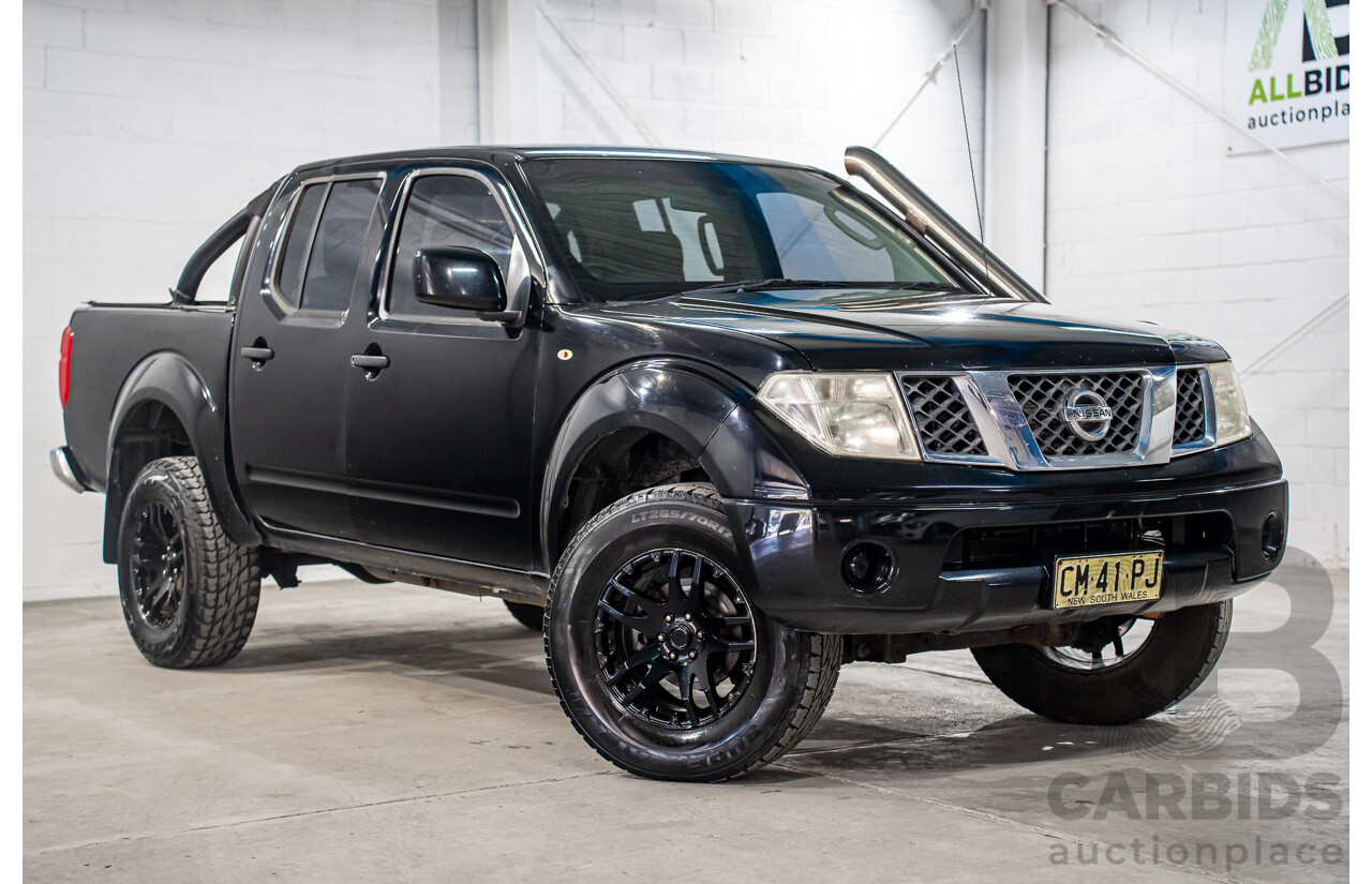 3/2013 Nissan Navara RX (4x2) D40 MY13 Dual Cab P/Up Cosmic Black Metallic Turbo Diesel 2.5L