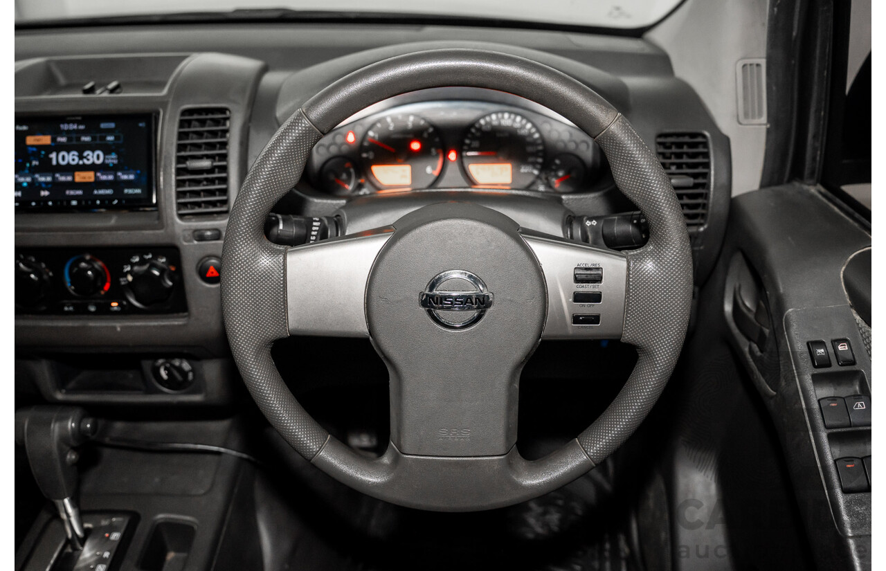 3/2013 Nissan Navara RX (4x2) D40 MY13 Dual Cab P/Up Cosmic Black Metallic Turbo Diesel 2.5L