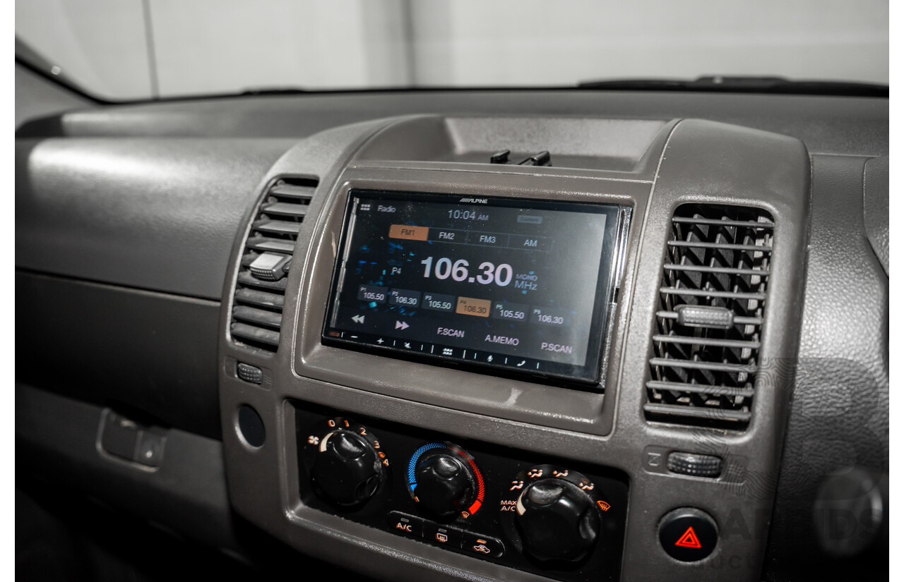3/2013 Nissan Navara RX (4x2) D40 MY13 Dual Cab P/Up Cosmic Black Metallic Turbo Diesel 2.5L
