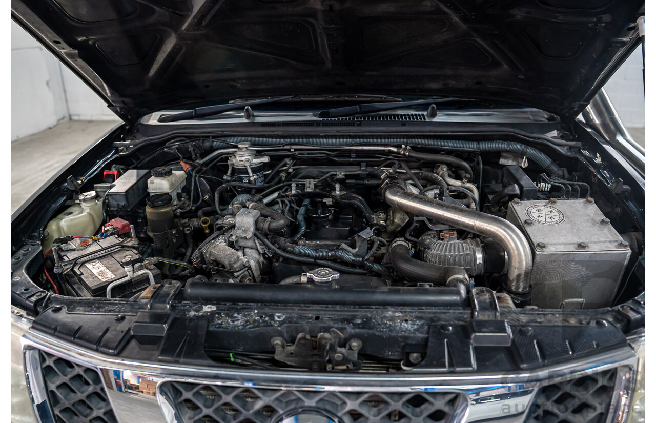 3/2013 Nissan Navara RX (4x2) D40 MY13 Dual Cab P/Up Cosmic Black Metallic Turbo Diesel 2.5L