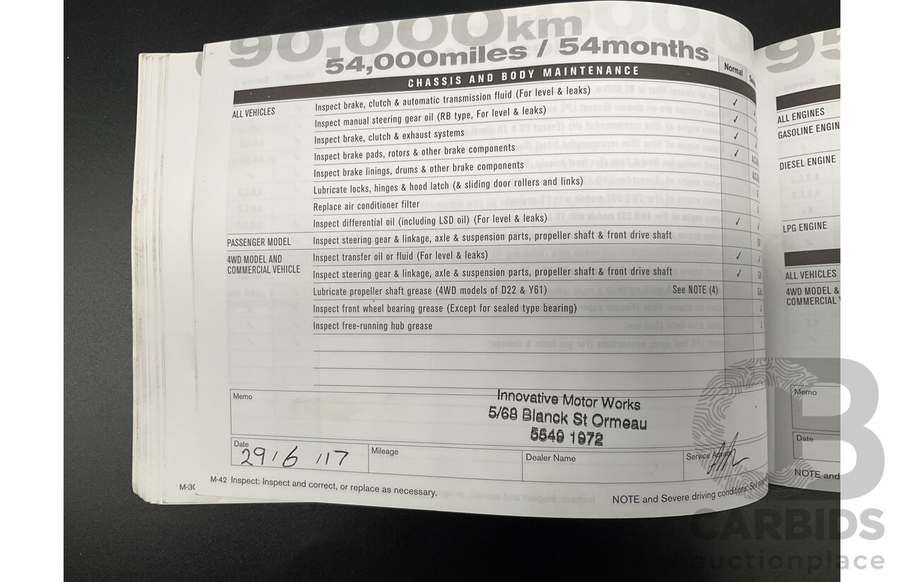 3/2013 Nissan Navara RX (4x2) D40 MY13 Dual Cab P/Up Cosmic Black Metallic Turbo Diesel 2.5L