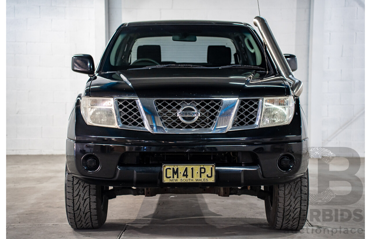 3/2013 Nissan Navara RX (4x2) D40 MY13 Dual Cab P/Up Cosmic Black Metallic Turbo Diesel 2.5L