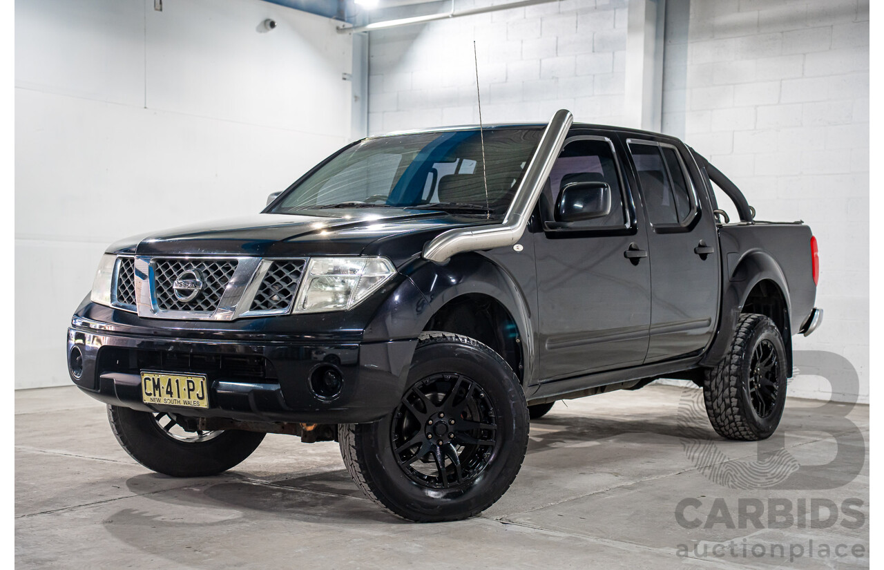 3/2013 Nissan Navara RX (4x2) D40 MY13 Dual Cab P/Up Cosmic Black Metallic Turbo Diesel 2.5L