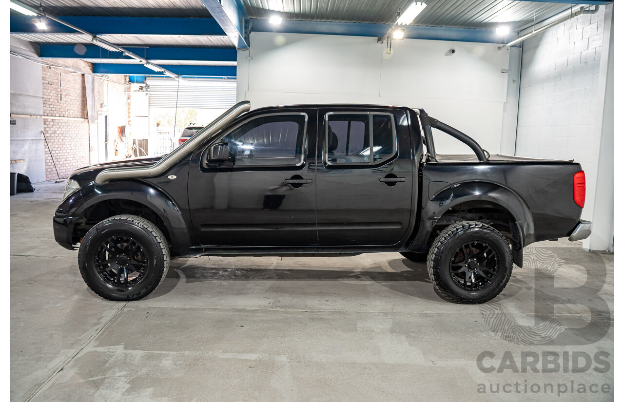 3/2013 Nissan Navara RX (4x2) D40 MY13 Dual Cab P/Up Cosmic Black Metallic Turbo Diesel 2.5L