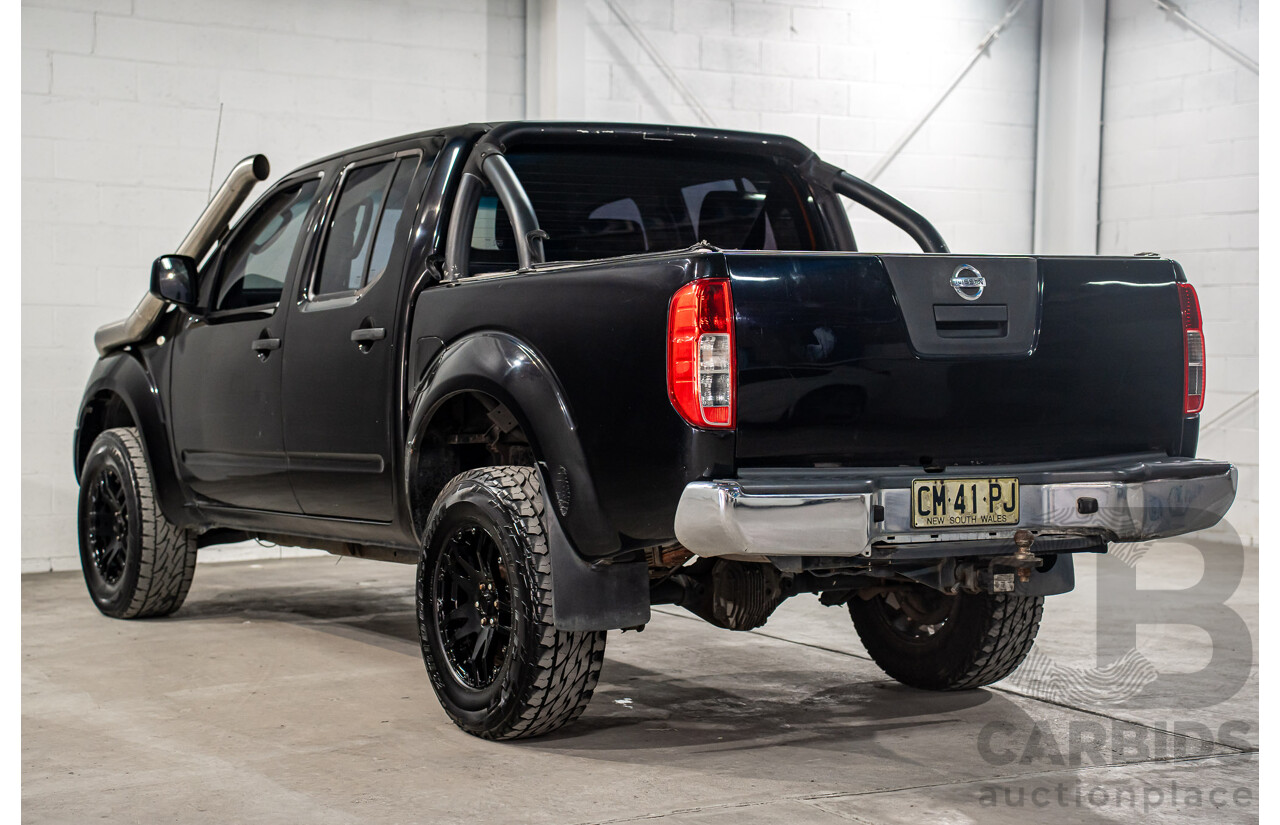 3/2013 Nissan Navara RX (4x2) D40 MY13 Dual Cab P/Up Cosmic Black Metallic Turbo Diesel 2.5L