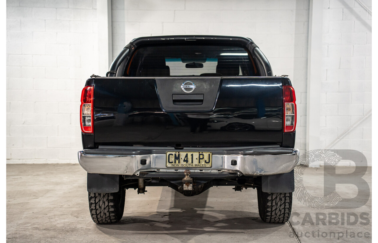 3/2013 Nissan Navara RX (4x2) D40 MY13 Dual Cab P/Up Cosmic Black Metallic Turbo Diesel 2.5L