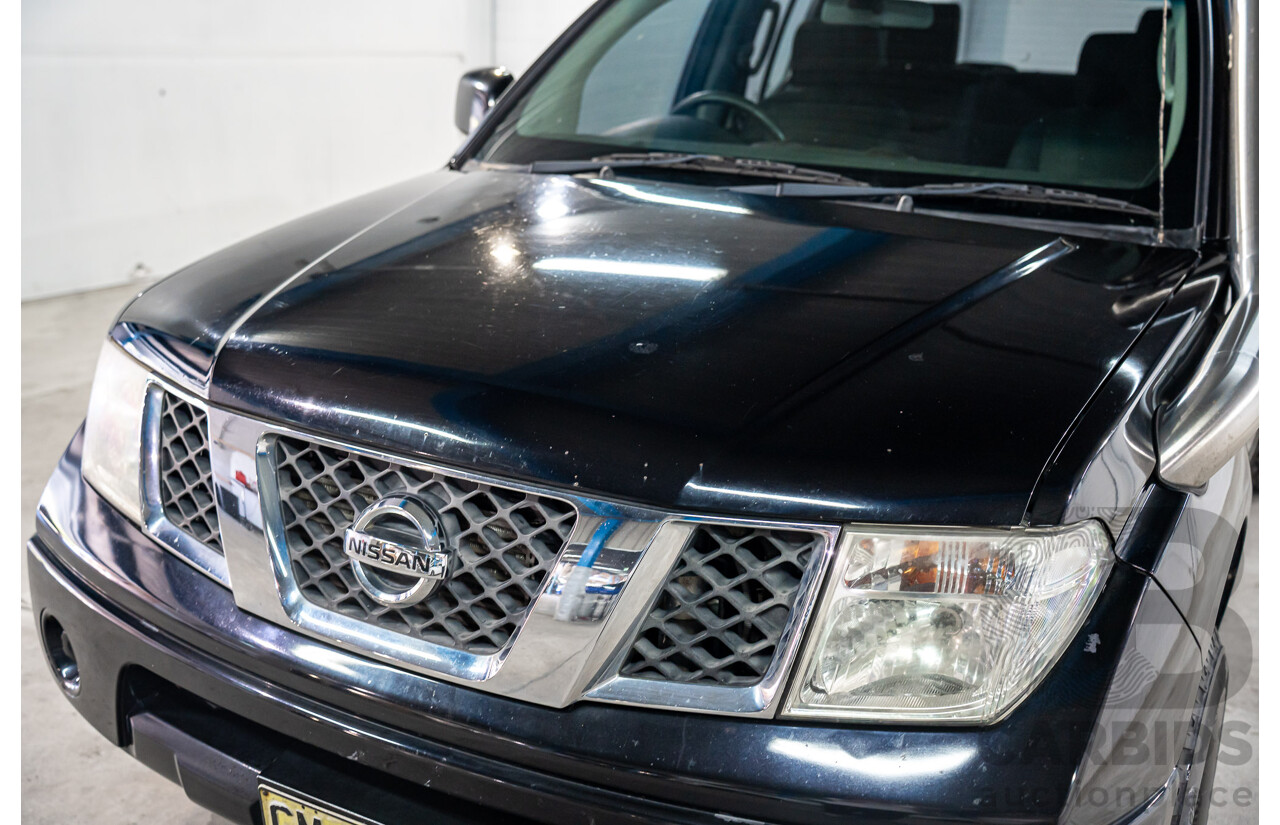 3/2013 Nissan Navara RX (4x2) D40 MY13 Dual Cab P/Up Cosmic Black Metallic Turbo Diesel 2.5L