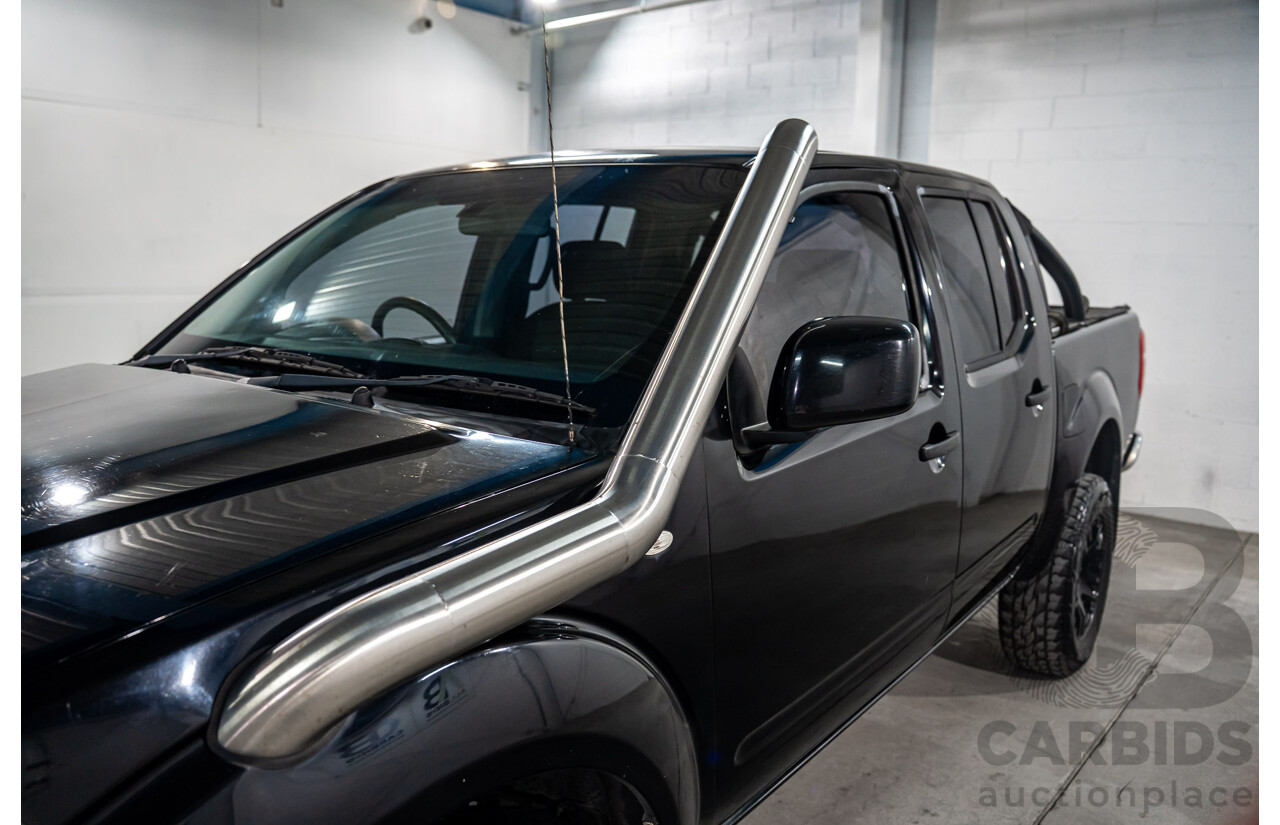 3/2013 Nissan Navara RX (4x2) D40 MY13 Dual Cab P/Up Cosmic Black Metallic Turbo Diesel 2.5L