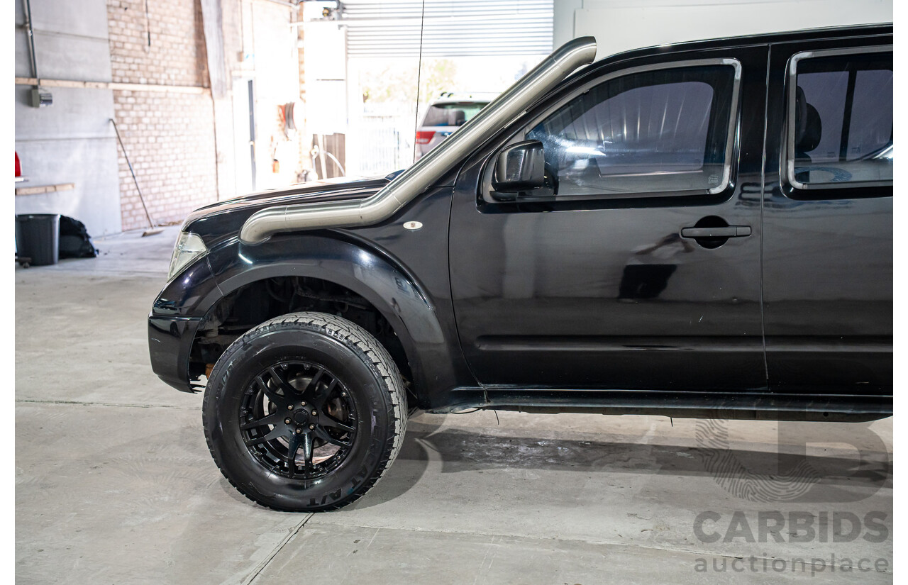 3/2013 Nissan Navara RX (4x2) D40 MY13 Dual Cab P/Up Cosmic Black Metallic Turbo Diesel 2.5L