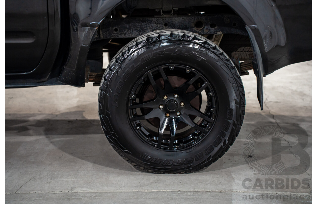 3/2013 Nissan Navara RX (4x2) D40 MY13 Dual Cab P/Up Cosmic Black Metallic Turbo Diesel 2.5L