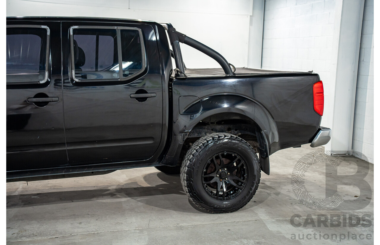3/2013 Nissan Navara RX (4x2) D40 MY13 Dual Cab P/Up Cosmic Black Metallic Turbo Diesel 2.5L