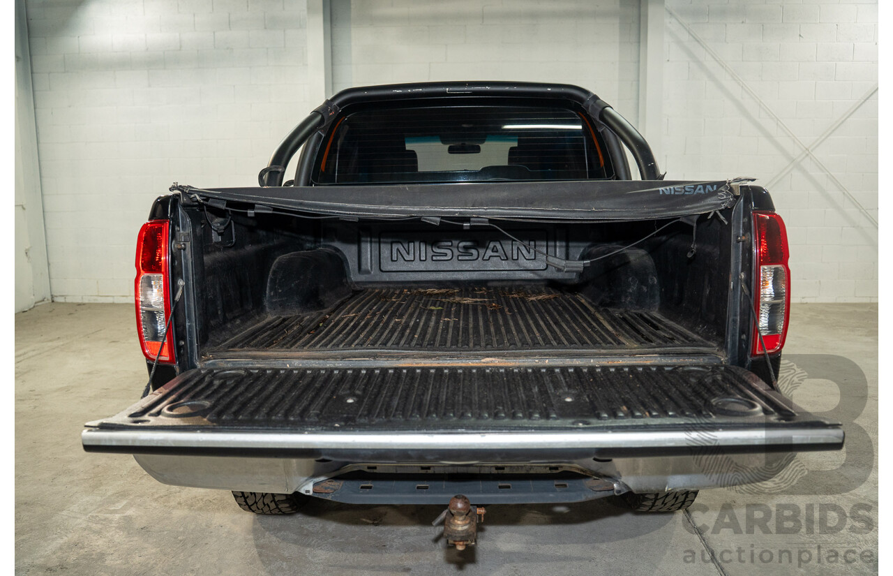 3/2013 Nissan Navara RX (4x2) D40 MY13 Dual Cab P/Up Cosmic Black Metallic Turbo Diesel 2.5L